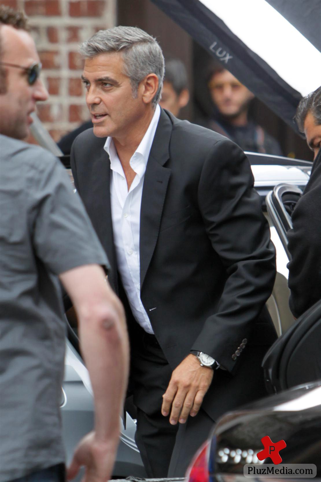 George Clooney on the set of a Mercedes Benz E300 L advert photos | Picture 78302